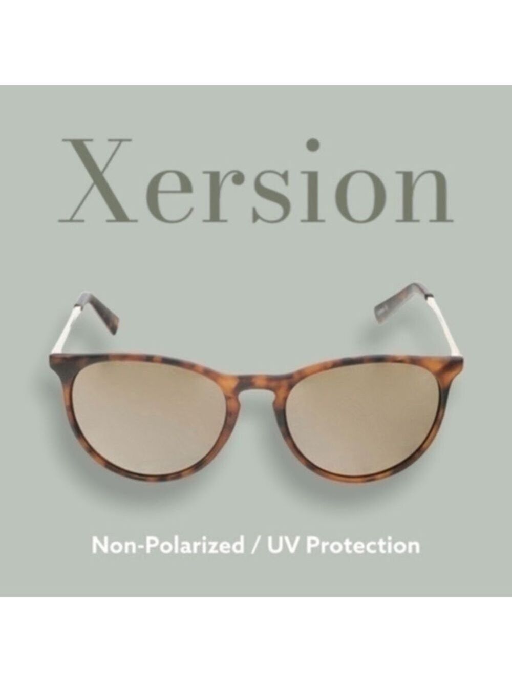 XERSION Metal & Plastic Keyhole Round Sunglasses
